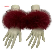 Sleeve Cover Imitation Fur Stylish Arm Accessory Fluffy Faux Fur Wrist Warmers for Women Stylish War