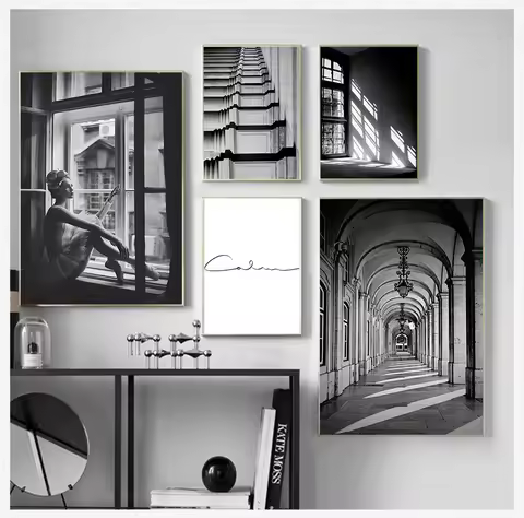 1PCS frameless Canvas paintingWall Art S Prints Wall Pictures For Living Room Scandinavian Nordic Bl