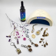 台北實體課程 uv膠與大自然植物手作課 使用日本Padico星の雫uv膠