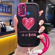 MHKETH Case For Realme 5 5i 5s 6i C3 C3i Phone With Lanyard Love Design Personal