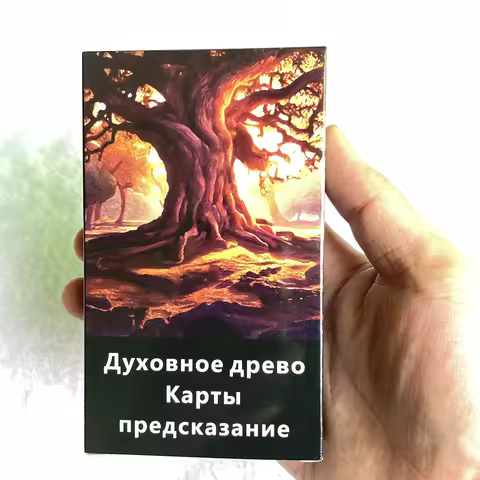 Russian Spirit Tree Oracle Cards Prophecy Tarot Board Deck 12x7cm Divination Taro with Meaning on It