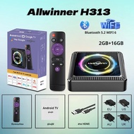 Q7S 2025 กล่องสมาร์ททีวีAndroid 14 16GB 128GB WiFi6 รองรับบลูทูธ 5.2 Google Assistant Netflixสตรีมมิ