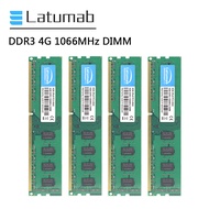 Latumab DDR3 RAM 8GB (2X4G) 1066MHzสก์ท็อปหน่วยความจำPC3-8500 DIMMหน่วยความจำ240Pin 1.5V DDR3 RAMหน่วยความจำคอมพิวเตอร์โมดูล