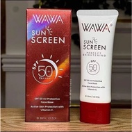 【Local Ship】 WAWA 30ML UV Sunscreen UVA & UVB Skin Protection Hydrating Brightening Sunblock Cream 3