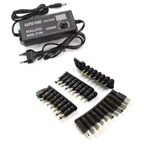 Power Supply Adjustable Adapter 3V-24V-3A 3V-12V-5A 3V-36V-2A 9V-24V-3A Voltage Regulator LED Displa