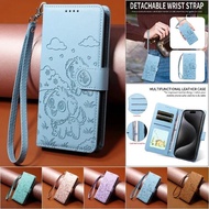 Luxury Flip Leather Casing For Samsung S25 Edge S25 FE Plus Ultra F06 M06 A06 A07 A16 A26 A17 A36 A5