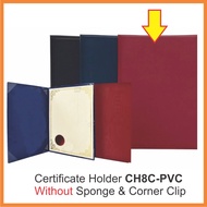 50pcs Certificate Folder Holder + Printing 1 colour  Pemegang Sijil CH8C / PVC8C Sijil Holder + Ceta