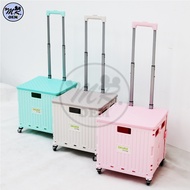 MR OEM 45L/65L Large Folding Shopping Cart Trolley Storage Box Movable Climber Foldable Mini Luggage