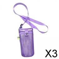 [szlztmy3] 3x Bottle Cover Water Bottle Sleeve Bottle Cup Carrier with Strap Cup Sleeve Mobile Phone Bag for Outdoor Activities Walking Hiking