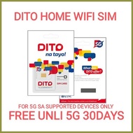 ❐ ∆ ✓ DITO WIFI SIM 5G DITO WIFI 5G W/UNLI 5G 30DAYS UNLI DITO 1090 790
