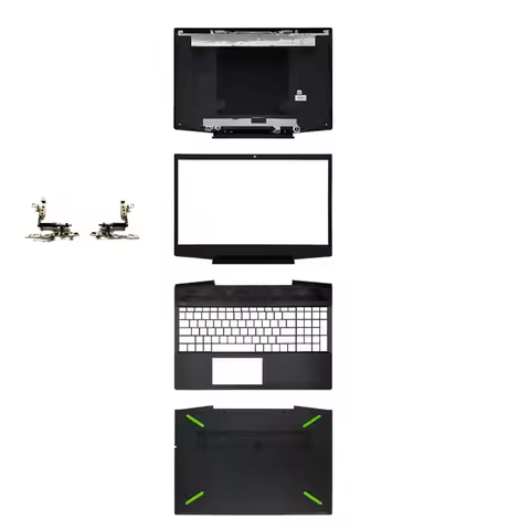 Green Laptop Top Case LCD Back Cover For HP Pavilion 15 15-CX 15-CX0001la Front Bezel Hinges Palmres