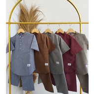 Setcell Buju Satilan Wanset Ank Hari Raya 2025 Muslim Kids Boys Clothes Ages 1 to 12 Years Buju Koba