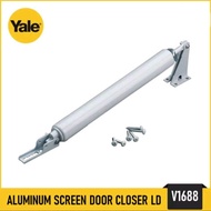 YALE SCREEN ALUMINUM DOOR CLOSER TUBE TYPE HYDRAULIC VL1688 LIGHT DUTY