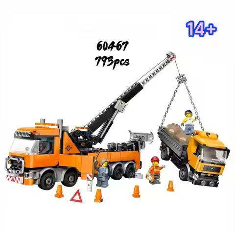 Detailed Model Kit Disney Launch 60467 City Tower Crane Truck Premium Design Collection Display Chri
