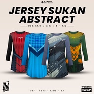 DJ Sport Muslimah Long Sleeve Abstract Jersey - Size M-4XL 662-665