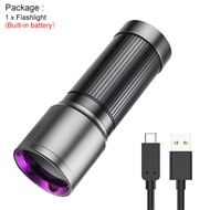 Asafee 1372 Outdoor Super Bright 365 UV Purple Light Mini Portable Work Safety Light Telescopic Zoom