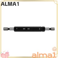 ALMA Thread Plug Gauge, 6H Tolerance M5x0.8 Double Ends Thread Gauge, Durable Black Steel Material M