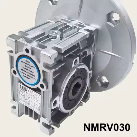 1pc Worm Gear Reducer NMRV030 High Torque Gearbox Reducer Input 11mm Output 14mm Gear Ratio 5:1/80:1