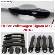 Car Outer Door Handle Cap Cover Trim For Volkswagen VW Tiguan MK2 2016 - 2022 ABS Accessories