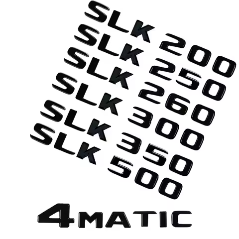 Car Tail Rear Trunk Badge Emblem Letter Stickers For Mercedes Benz SLK R170 R171 SLK55 SLK63 SLK200 