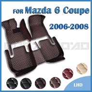 RHD Car Floor Mats For Mazda 6 Coupe 2006 2007 2008 Custom Auto Foot Pads Automobile Carpet Cover Interior Accessories