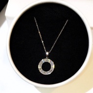 Yuki S LuxuryรอบคุณภาพสูงZirconสร้อยคอผู้หญิงIced Out Bling Cubic Zircon Ladyจี้ครบรอบวันที่เครื่องป