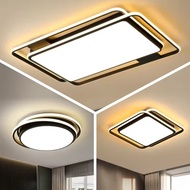 YPZN Modern LED Ceiling Light for Living Room Minimalist Indoor Wholehouse Acrylic Cover Iron Base w