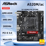 ASROCK A520 A520M Motherboard A520M/AC Motherboard Socket AM4 DDR4 64GB Micro ATX support 5600 5800 