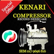 PERODUA KENARI RECOND DENSO ND 06E COMPRESSOR/ KOMPRESOR (CAR AIRCOND SYSTEM)