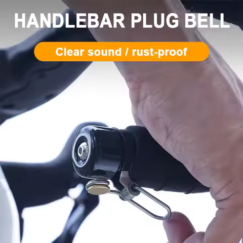 Bike Bell Handlebar Plug Type Ordinary Bicycle Bell for Road Gravel Cycling Universal Loudly Waterpr