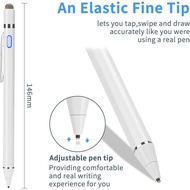 Active Stylus Digital Pen with Ultra Fine Tip Stylus for iPad iPhone Samsung Tablets, Compatible wit