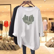 t shirt ootd tshirt woman t shirt budak perempuan t shirt perempuan Baju T Lengan Panjang Maternity Spring Autumn Lengan Panjang Kapas Longgar Wanita Penutup Seluar Dalam Panjang Ass Midi Baju Asas 2024 Atas