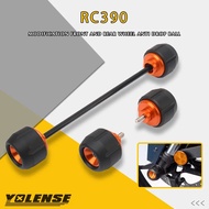 Fit For RC390 RC 390 2022 2023 Motorcycle Front & Rear Wheel Fork Axle Sliders Cap Crash Protector