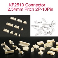 20Pcs KF2510 Connector 2.54mm Pitch 2P-10Pin Straight/Curved Male Female Socket Housing Plug Pin Hea