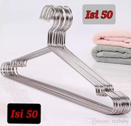 GANTUNGAN BAJU ANTI KARAT GALVANIS ( ISI 50 PCS ) TERMURAH BISA COD GRATIS ONGKIR