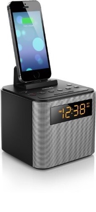 Philips AJT3300/37 Bluetooth Dual Alarm Clock Radio iPhone/Android Speaker Dock Speakerphone Microphone (Black) (Dual Voltage) / Philips AJ3200/37 Universal Charging Clock Radio (Black) (Dual Voltage)