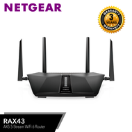 Netgear Nighthawk RAX43 AX4200 Dual-Band AX5 5-Stream WiFi 6 Router