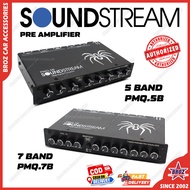 100% Original SOUNDSTREAM 5 Band PMQ.5B / 7 Band PMQ.7B - Parametric Pre-Amp with Subwoofer Output