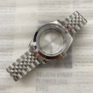 เคสนาฬิกาสแตนเลสวัสดิภัณฑ์ NH35 Dog Tooth Ring Oyster Perpetual Sapphire Crystal Suitable for NH36 M