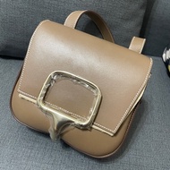 Hermes 愛馬仕 Della Cavalleria  Mini Della 屁股包大象灰金釦全新