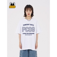 Pancoat Summer American Retro Pure Cotton Short-Sleeved T-Shirt Couple Style Loose Casual All-Match