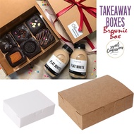 (9 inch Box) Food packing box takeaway paper boxes tart packaging box pastry cake box 打包盒