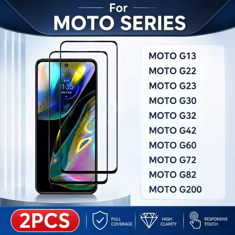 2PCS Tempered Glass For Motorola Moto G82 G52 G22 G71 5G Screen Protector For Motorola Moto G54 G14 