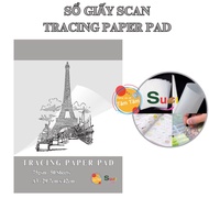 [ Tam TAM ] Scan paper notebook A3, Tracing paper Pad A3 - Parchment paper notebook A3