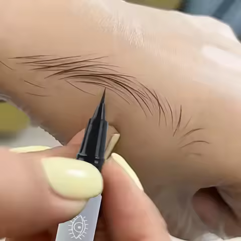 Water Liquid Eyebrow Pencil Waterproof Long Lasting No Blooming Eyeliner Lying Silkworm Ultra Fine E