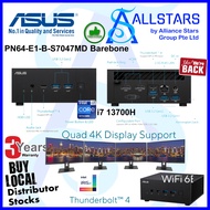 (ALLSTARS : We are Back/ Mini PC Promo) ASUS PN64 / PN64-E1-B-S7047MD / PN64 Barebone Mini PC (INTEL I7-13700H , Iris Xe Graphics, supports quad displays and 4K resolutionn, 2x PCIe® Gen4 x4 M.2 NVMe® SSD, 2.5 Gb LAN, WiFi 6E) / Asus PN64 Mini PC / NUC
