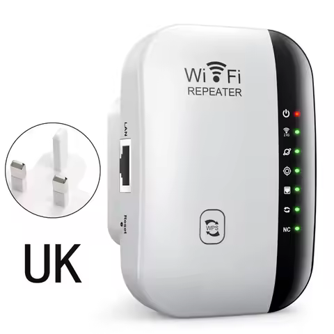 300Mbps WiFi Range Extender 4/7 Lights 802.11bgn WiFi Signal Booster Wireless US/EU/AU/UK Ethernet E