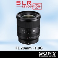 Sony FE 20mm F1.8 G Lens For Sony FE [SEL20F18G] | Sony Singapore Warranty