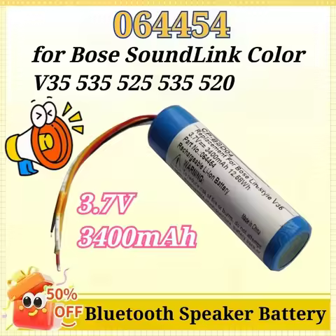 Newly Upgraded 064454 3.7V 3400mAh Replacement for Bose SoundLink Color V35 535 525 535 520 Bluetoot