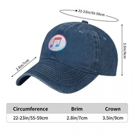 Apple Music Logo Adult Washed Cowboy Hat 100% Cotton Curved Brim Sun Hat Simple Casual All-Match Neu